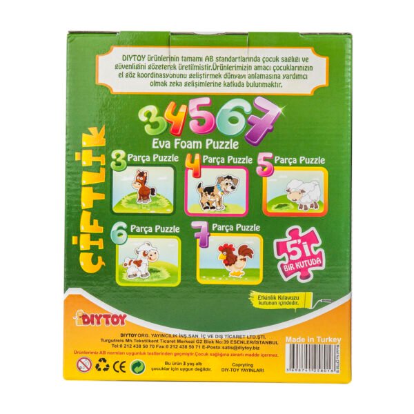 5 Puzzles in 1 Educational Toys for Kids Gift for Toddlers My First Jigsaw Puzzles
